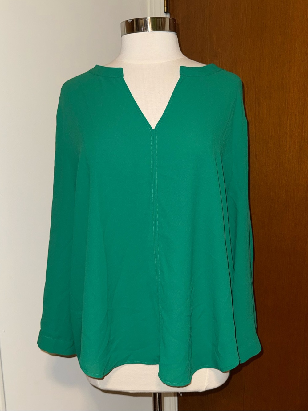 🐠 41 Hawthorn Teal Green Split Neck Blouse